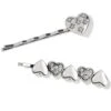 Hearts Ablaze Bobby Pins 1 Hearts Ablaze Bobby Pins -Fashion Accessories Store hearts ablaze bobby pins silver 0