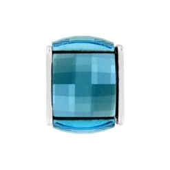 Ice Cube Bead -Fashion Accessories Store ice cube bead silver aqua 0