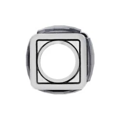 Ice Cube Bead -Fashion Accessories Store ice cube bead silver gray 1