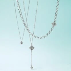 Illumina Diamond Y Necklace -Fashion Accessories Store illumina diamond y necklace silver 2 48a86fa1 a9db 4032 92da 8bb81089fe4f