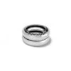 Inner Circle Double Ring -Fashion Accessories Store inner circle double ring silver 0