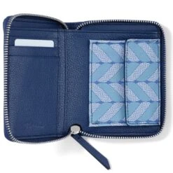 Interlok Braid Medium Wallet -Fashion Accessories Store interlok braid medium wallet french blue 1