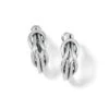 Interlok Harmony Hoop Earrings -Fashion Accessories Store interlok harmony hoop earrings silver 0