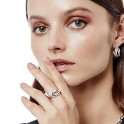 Interlok Harmony Ring -Fashion Accessories Store interlok harmony ring silver 2