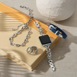 Interlok Harmony Watch Band -Fashion Accessories Store interlok harmony watch band silver 2