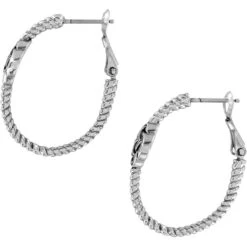 Interlok Knot Rope Hoop Earrings -Fashion Accessories Store interlok knot rope hoop earrings silver 2 3337142c 2d75 4a92 842e d17840d3f7ae