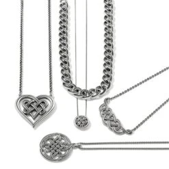 Interlok Loom Necklace -Fashion Accessories Store interlok loom necklace silver 2