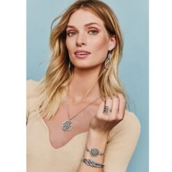 Interlok Medallion Bracelet -Fashion Accessories Store interlok medallion bracelet silver 2 b30a8211 907b 465e 8c6f 562c761e23e9