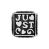 Just Married Cube Bead -Fashion Accessories Store just married cube bead silver 0 48686eff 95b5 479b 804e 1e4632d33aa6