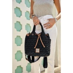 Kenny Convertible Backpack -Fashion Accessories Store kenny convertible backpack black 3