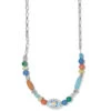 La Farfalla Short Necklace -Fashion Accessories Store la farfalla short necklace silver multi 0