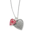 Love And Cherish Necklace -Fashion Accessories Store love and cherish necklace silver red 0 9e75e685 6124 441d 80ca 7300d0c056f2