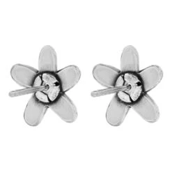 Love Bouquet Mini Post Earrings -Fashion Accessories Store love bouquet mini post earrings silver white 1 b02a0fe9 e5e8 46d0 bd93 328fdcf7cad6