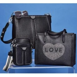 Love Me Cross Body Tote -Fashion Accessories Store love me cross body tote black 3 5f6c12d4 4ab0 4724 82a9 51a1fbefd786