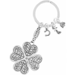 Lucky Clover Heart Key Fob -Fashion Accessories Store lucky clover heart key fob silver 2 e7fd2de1 7636 43c9 8e1f 9b576c1222bd