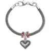 Luna Heart Charm Bracelet 1 Luna Heart Charm Bracelet -Fashion Accessories Store luna heart charm bracelet silver red 0 2746f5f7 24e8 461e b527 29c7a875fac9