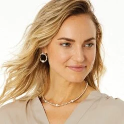 Meridian Petite Beads Station Necklace -Fashion Accessories Store meridian petite beads station necklace silver 2 828a0c1b b64c 483b bc25 bf16ec2a8e31