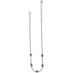 Meridian Petite Short Necklace -Fashion Accessories Store meridian petite short necklace silver black 1 36da7400 e993 42f7 82fc f71d19ad8951