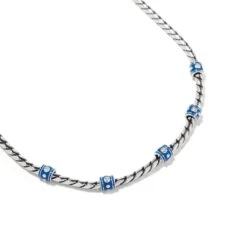 Meridian Sierra Necklace -Fashion Accessories Store meridian sierra necklace silver blue 2