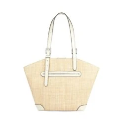 Michaela Straw Tote -Fashion Accessories Store michaela straw tote natural multi 2