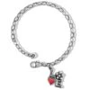 Mod Love Bracelet -Fashion Accessories Store mod love bracelet silver red 0