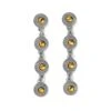 Monete Link Post Drop Earrings -Fashion Accessories Store monete link post drop earrings silver gold 0