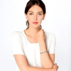 Monte Carlo Hinged Bangle -Fashion Accessories Store monte carlo hinged bangle silver pearl 2