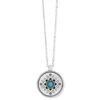 Mosaic Pendant Necklace -Fashion Accessories Store mosaic pendant necklace silver turquoise 0