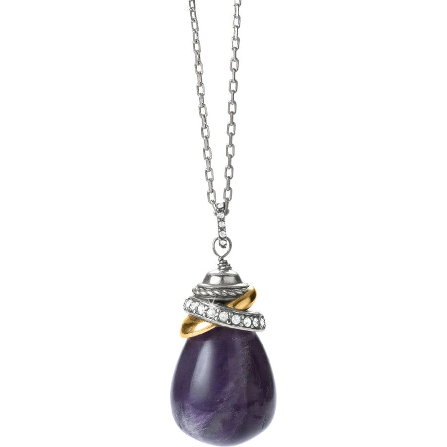 Neptune's Rings Amethyst Pendant Necklace 3 Neptune's Rings Amethyst Pendant Necklace