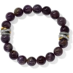 Neptune's Rings Amethyst Stretch Bracelet