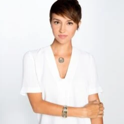 Neptune's Rings Hinged Bangle -Fashion Accessories Store neptune s rings hinged bangle silver gold 2