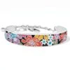 Painted Poppies Bar Bracelet -Fashion Accessories Store painted poppies bar bracelet silver multi 0 68709ed0 0f91 4093 8e05 916cb5f1ca44