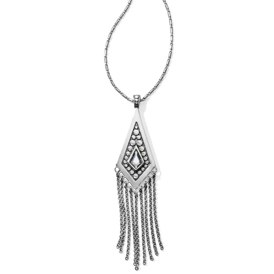 Pebble Disc Convertible Fringe Necklace 3 Pebble Disc Convertible Fringe Necklace
