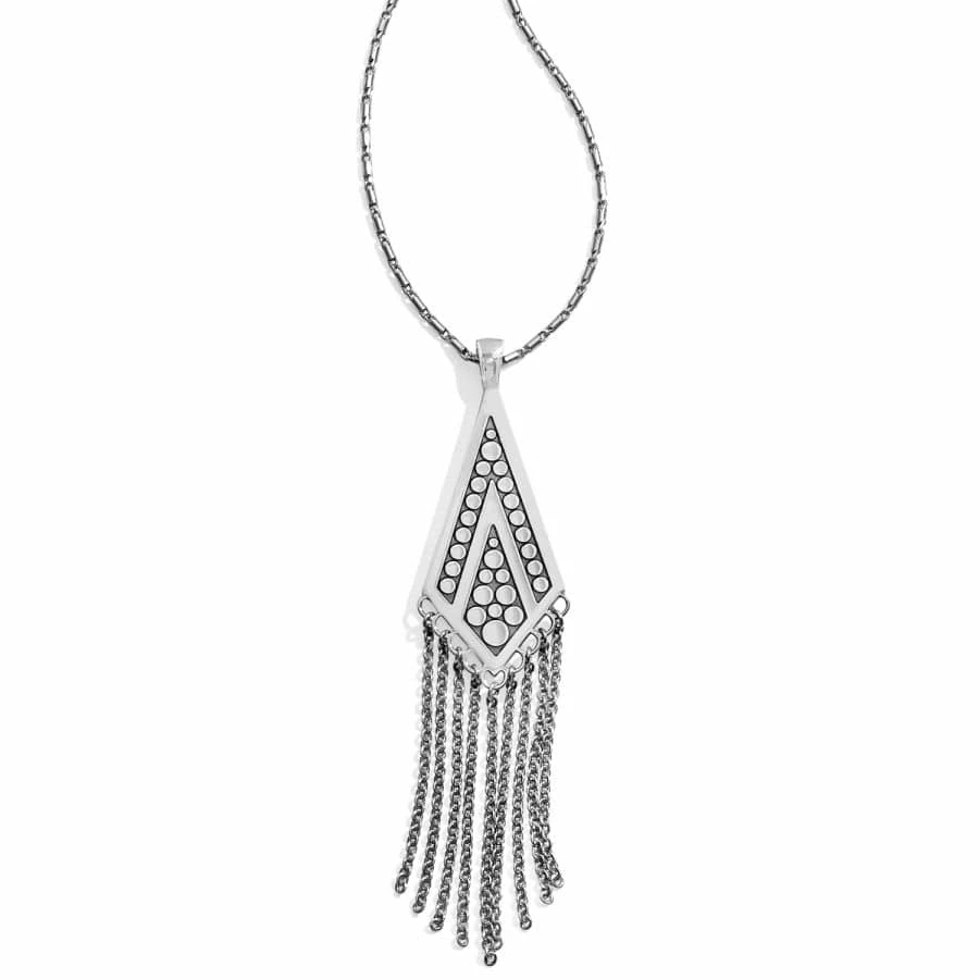 Pebble Disc Convertible Fringe Necklace 4 Pebble Disc Convertible Fringe Necklace - Image 2
