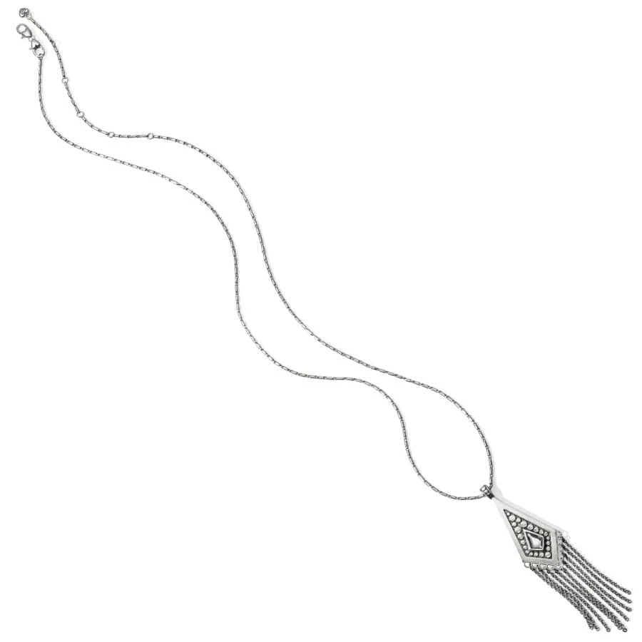 Pebble Disc Convertible Fringe Necklace 5 Pebble Disc Convertible Fringe Necklace - Image 3