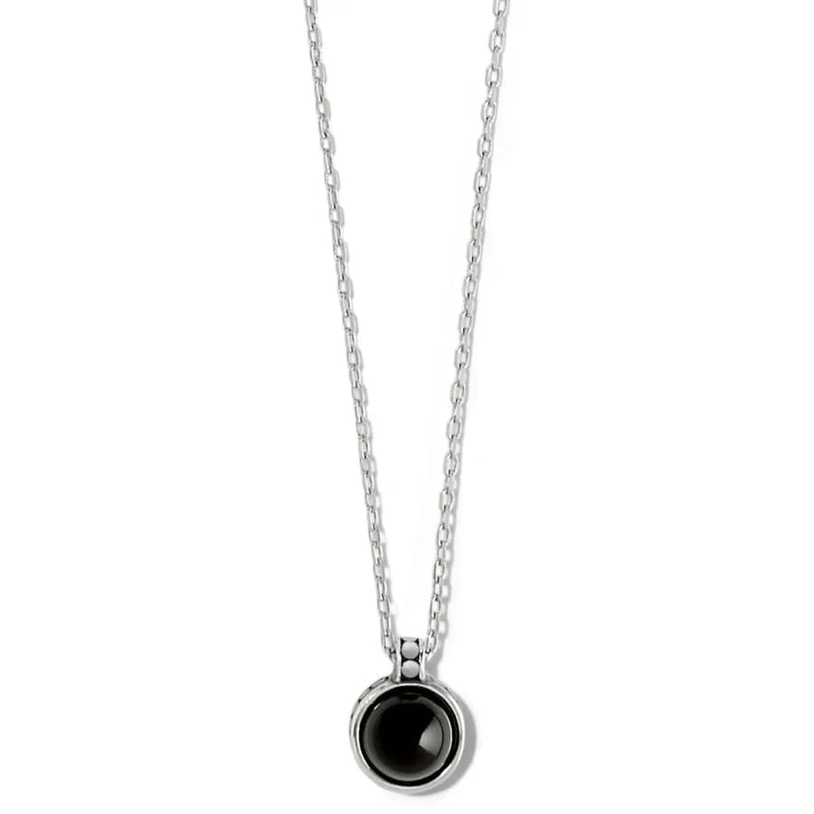 Pebble Dot Onyx Short Necklace 3 Pebble Dot Onyx Short Necklace