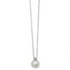 Pebble Dot Pearl Short Necklace 2 Pebble Dot Pearl Short Necklace -Fashion Accessories Store pebble dot pearl short necklace silver pearl 0
