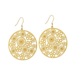 Posey Disc French Wire Earrings -Fashion Accessories Store posey disc french wire earrings gold 2 07d3f01b 7552 4006 a73c 4f970d3a477a