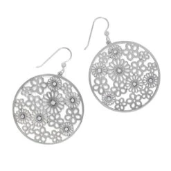 Posey Disc French Wire Earrings -Fashion Accessories Store posey disc french wire earrings silver 0 96823b42 67a2 4479 96eb 7df6065fe549