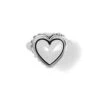 Pretty Tough Bold Heart Ring -Fashion Accessories Store pretty tough bold heart ring silver 0