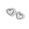Pretty Tough Petite Heart Post Earrings -Fashion Accessories Store pretty tough petite heart post earrings silver 0