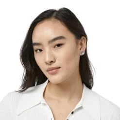 Pretty Tough Petite Heart Post Earrings -Fashion Accessories Store pretty tough petite heart post earrings silver 3