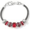 Radiant Red Charm Bracelet -Fashion Accessories Store radiant red charm bracelet silver red 0 4d7f1195 8f73 4f0d 93b5 afecd2a33d59