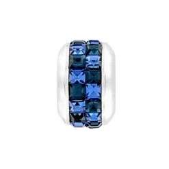 Retro Fish Charm Necklace -Fashion Accessories Store retro fish charm necklace silver blue 2