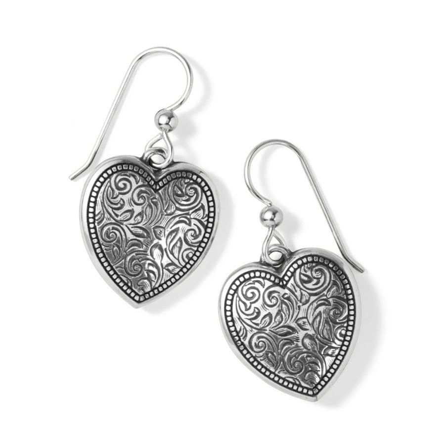Romanza Heart French Wire Earrings 3 Romanza Heart French Wire Earrings