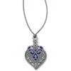 Royal Brocade Heart Short Necklace 1 Royal Brocade Heart Short Necklace -Fashion Accessories Store royal brocade heart short necklace silver blue 0 f08eabe4 a386 4ae6 bafe 83251e6d5307