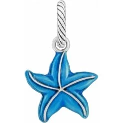 Seascape Starfish Charm -Fashion Accessories Store seascape starfish charm silver blue 2