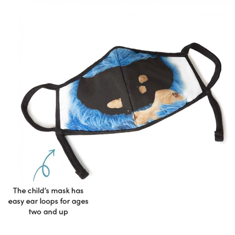 Sesame Street Cookie Monster Child Face Mask 4 Sesame Street Cookie Monster Child Face Mask - Image 2