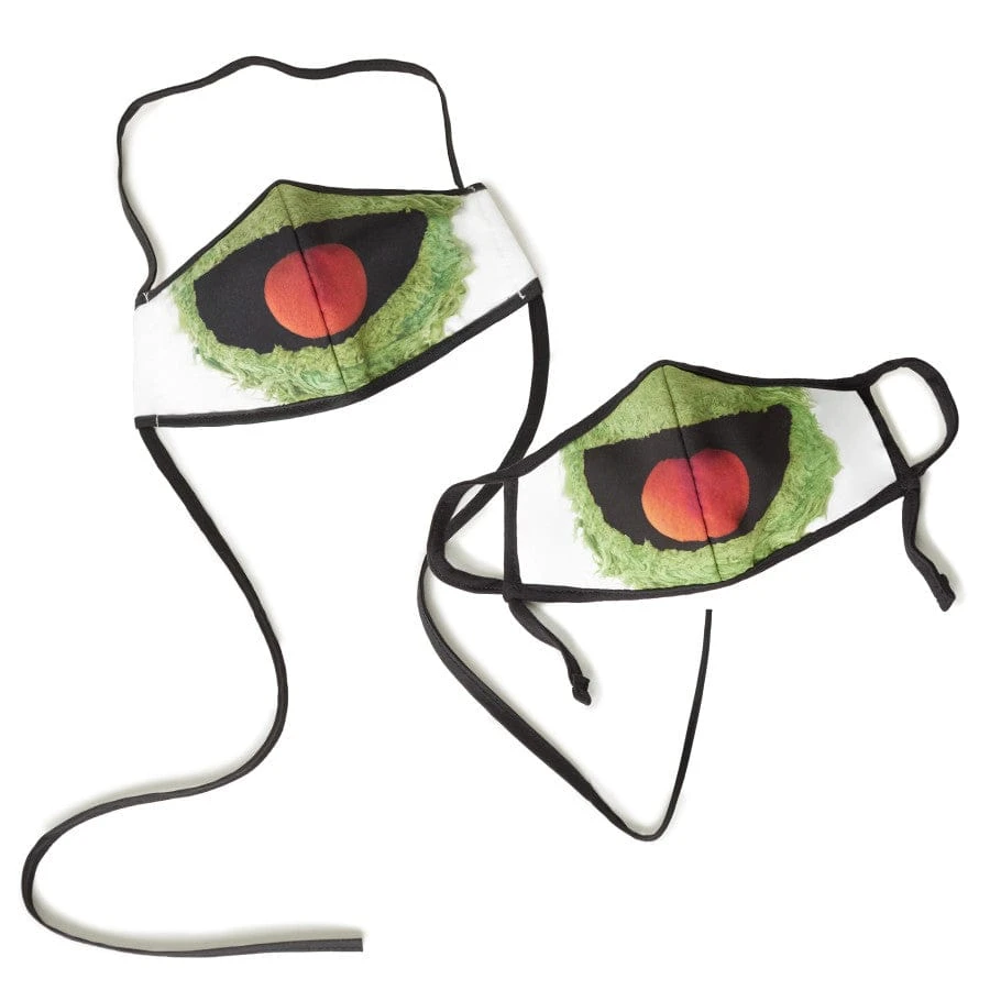 Sesame Street Oscar The Grouch Adult/Child Face Mask (2 Pack) 3 Sesame Street Oscar The Grouch Adult/Child Face Mask (2 Pack)