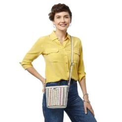 Sevilla Isadora Small Bucket Bag 15 Sevilla Isadora Small Bucket Bag -Fashion Accessories Store sevilla isadora small bucket bag white multi 3